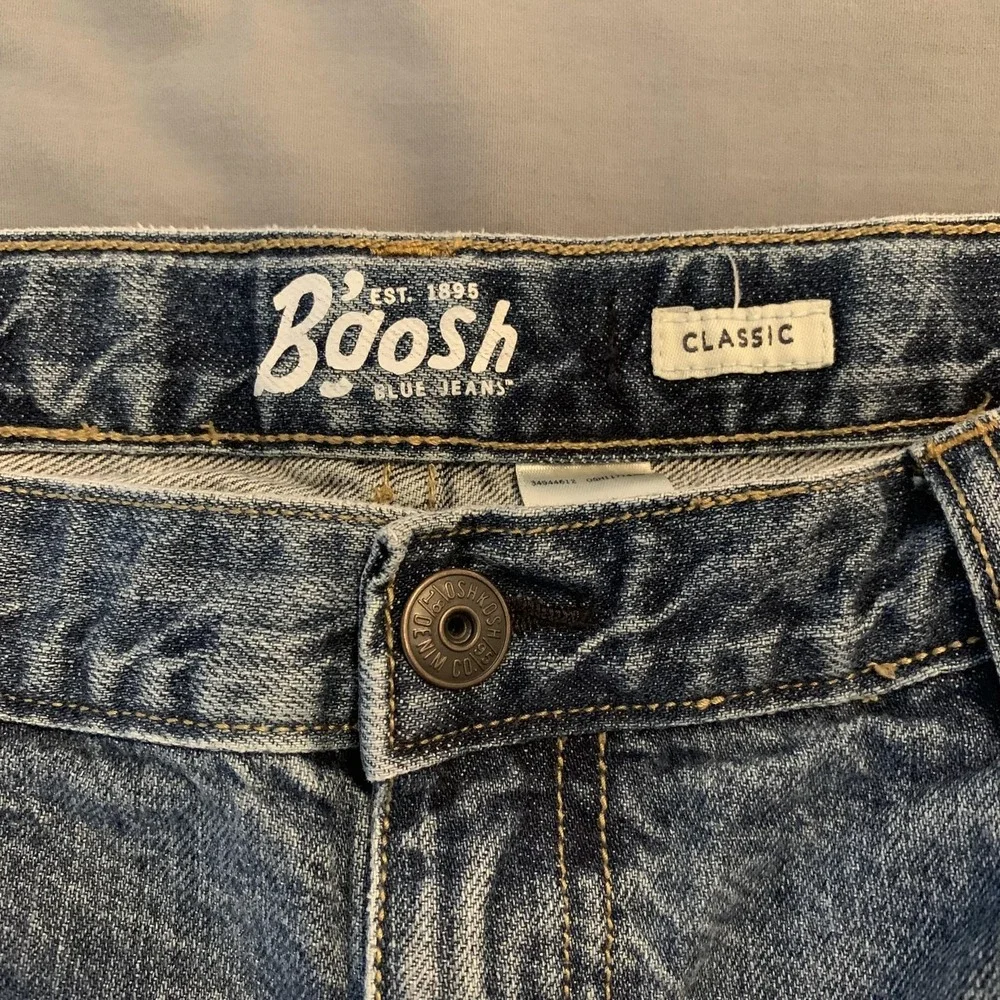 OshKosh B'gosh‎ Jeans Boys 14 Husky Blue Medium Wash Classic Straight Denim